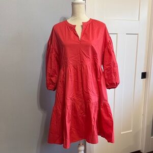Evereve Red Long Sleeve Dress